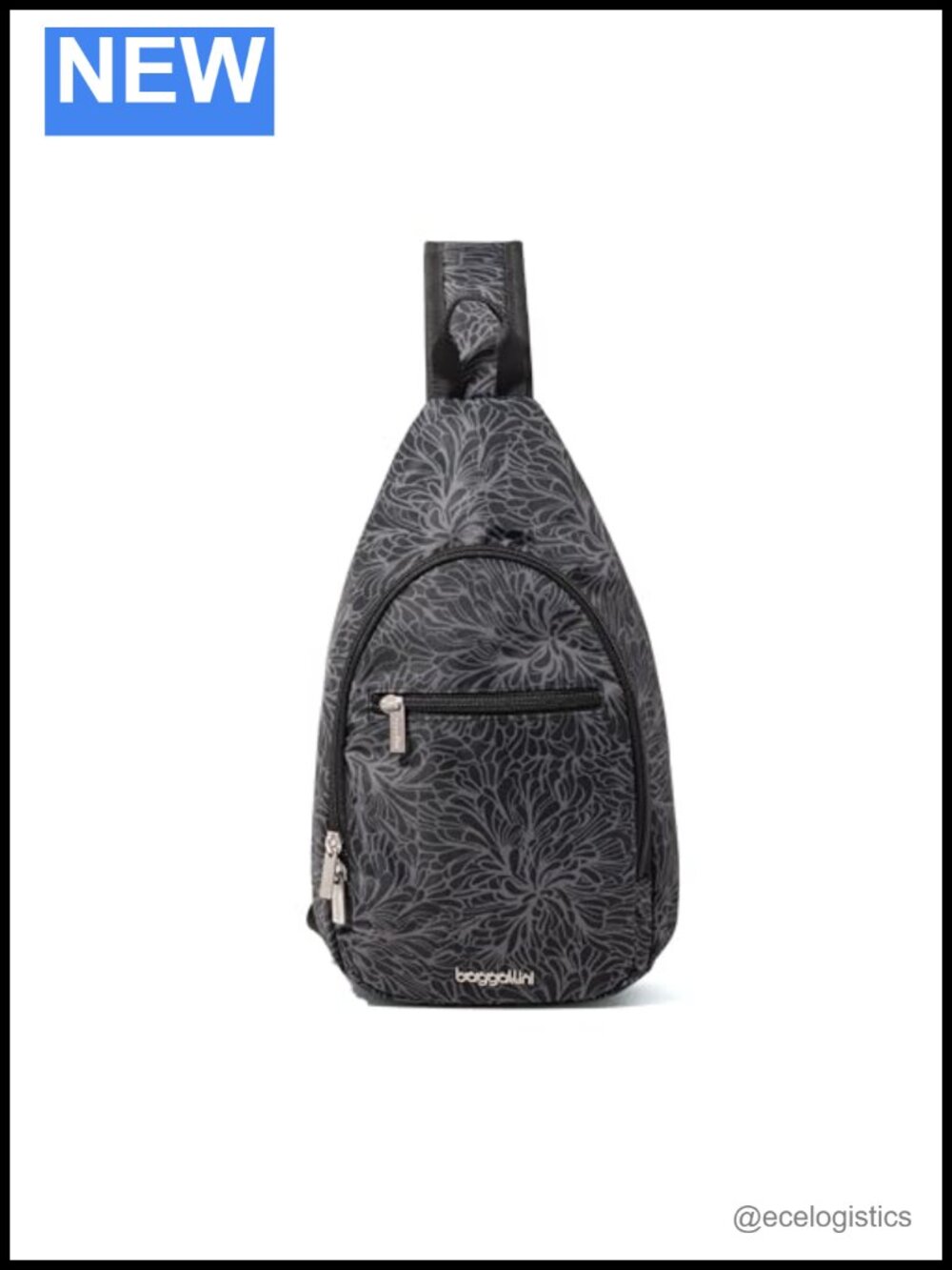 Lightweight Polyester Sling Crossbody Bag with Adjustable Padded Strap and RFID